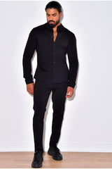 THE AZVA COMBI SET - RONDE KRAAG & STRETCH PANTALON (6879500959827)