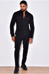 THE AZVA COMBI SET - RONDE KRAAG & STRETCH PANTALON (6879500959827)