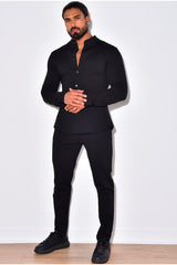 THE AZVA COMBI SET - RONDE KRAAG & STRETCH PANTALON (6879500959827)