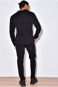 THE AZVA COMBI SET - RONDE KRAAG & STRETCH PANTALON (6879500959827)