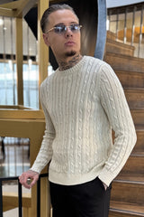 THE CABLE CREWNECK SWEATER