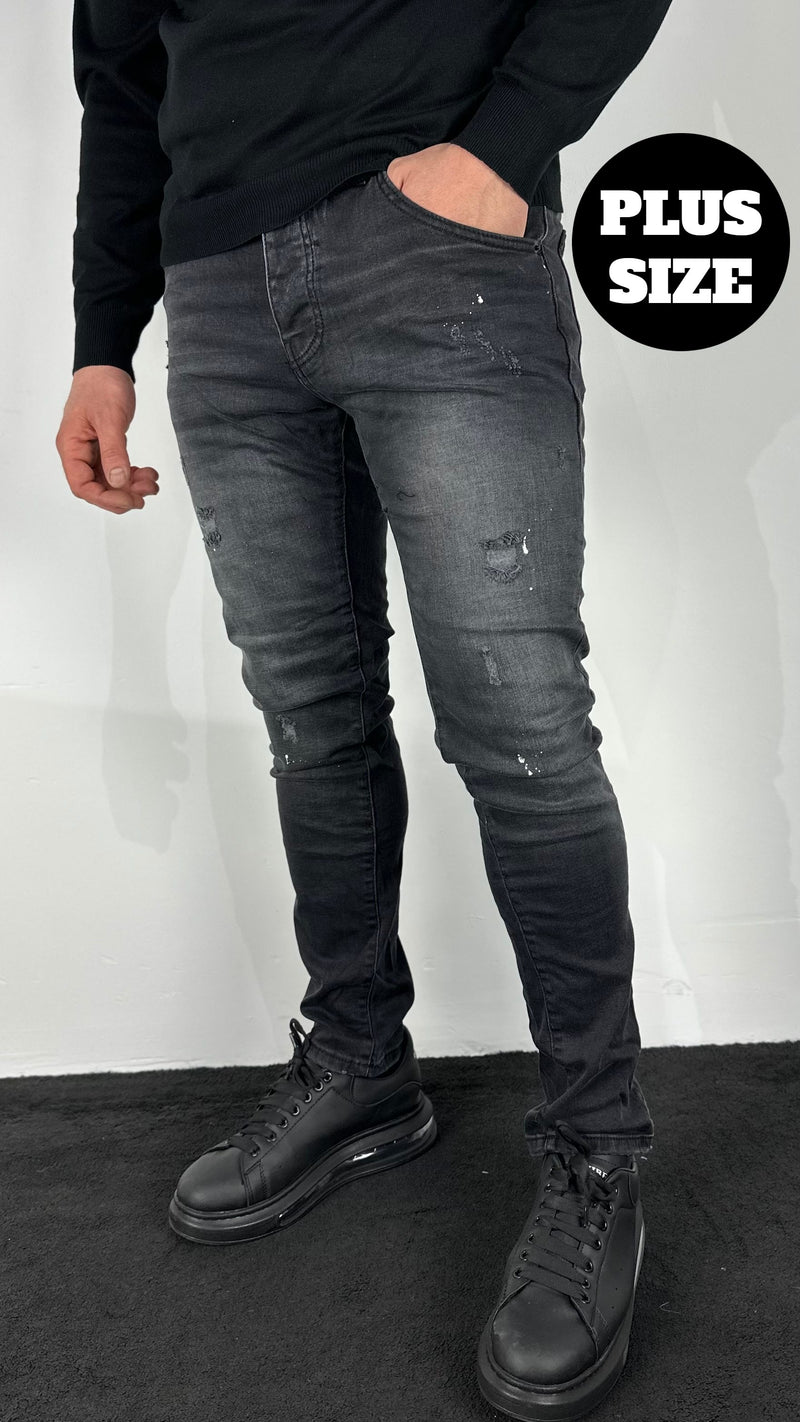 ICON Plus Size  Slim Fit Stretch Jeans Voor Heren - Venon