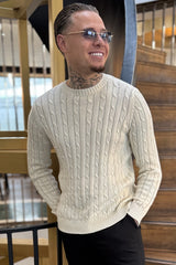 THE CABLE CREWNECK SWEATER