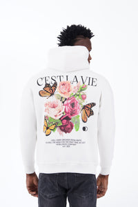 THE C'EST LA VIE HOODIE - MET TRENDY URBAN OPDRUK (8608590987602)