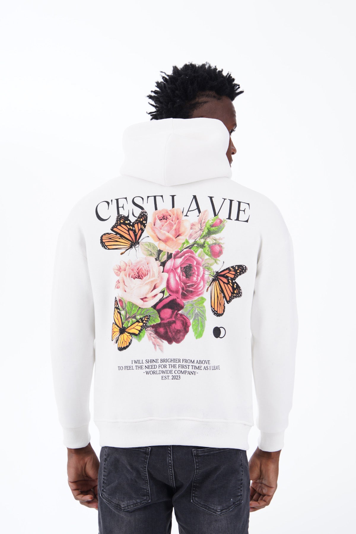 THE C'EST LA VIE HOODIE - MET TRENDY URBAN OPDRUK (8608590987602)