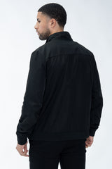 THE ARLON SUEDE JAS - CASUAL EN BASIC - ZWART (9257754755410)