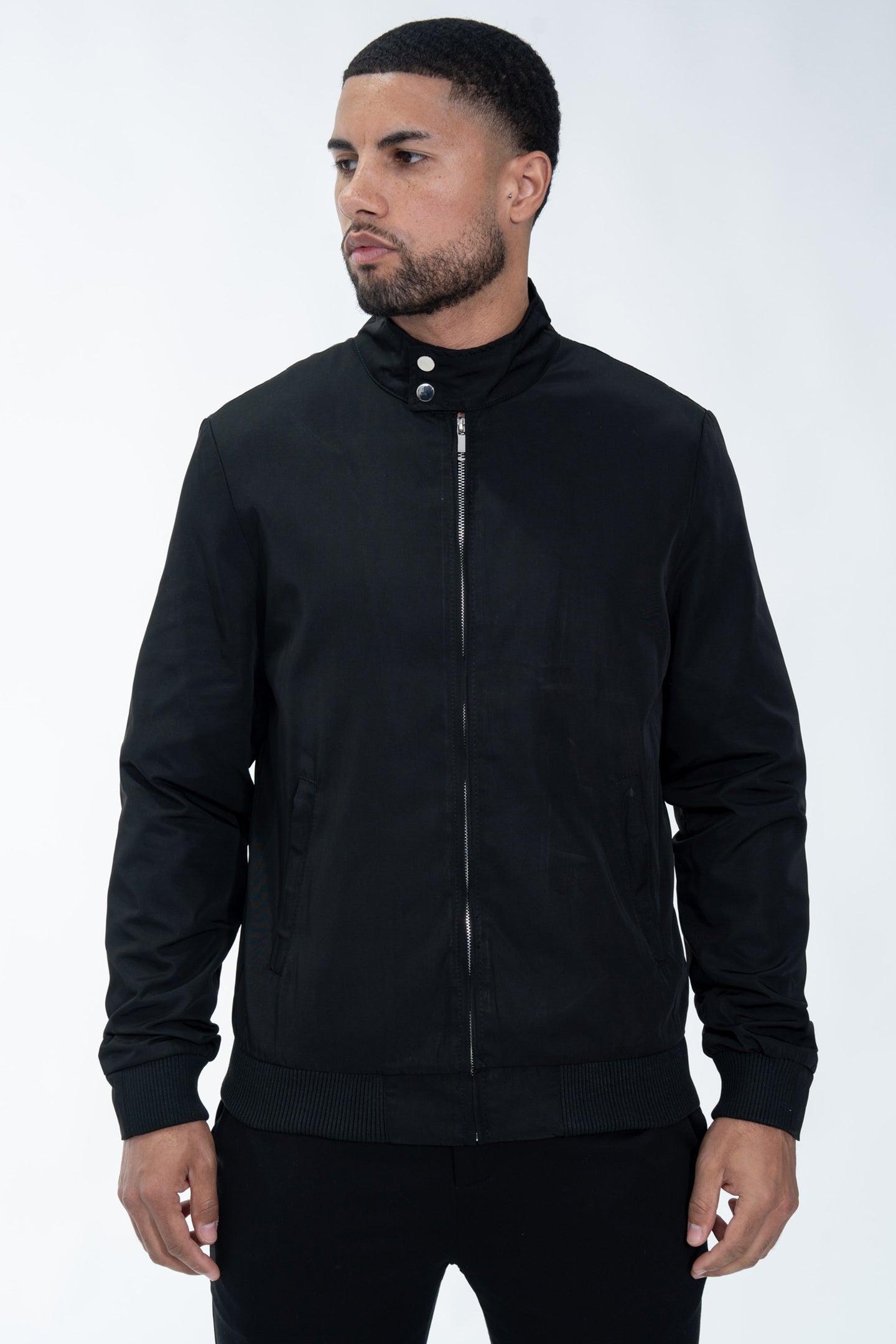 THE ARLON SUEDE JAS - CASUAL EN BASIC - ZWART (9257754755410)