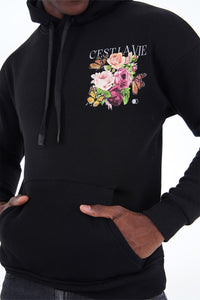 THE C'EST LA VIE HOODIE - MET TRENDY URBAN OPDRUK (8608590987602)