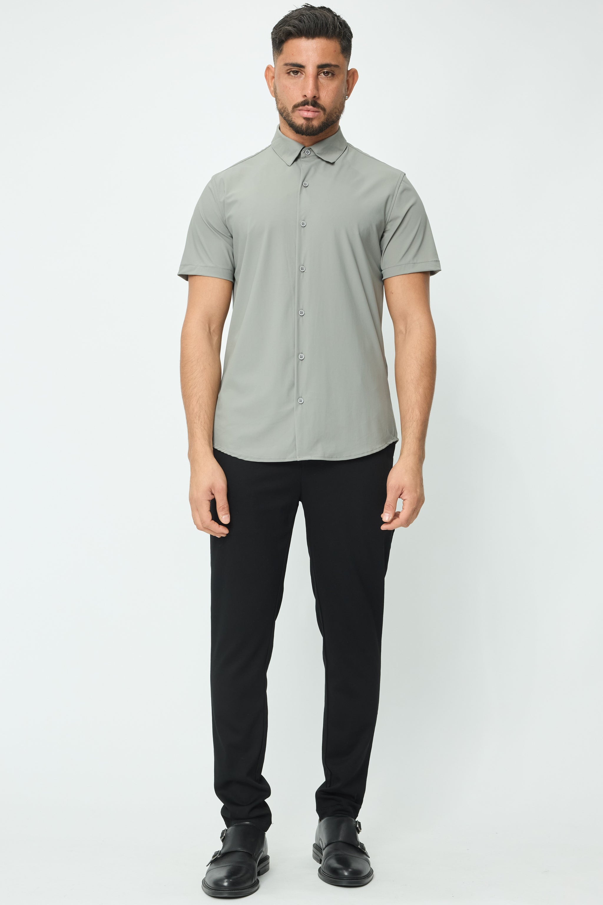 THE MENDOZA GLANS SUPER STRETCH OVERHEMD