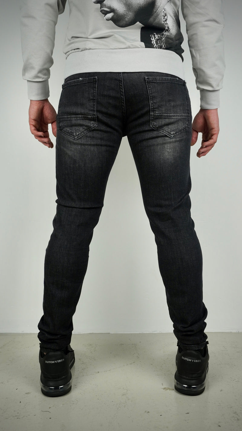 DutchVibes Plus Size 'Solario' Slim Fit Stretch Jeans Voor Heren