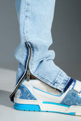 THE IKAO ZIPPED DENIM