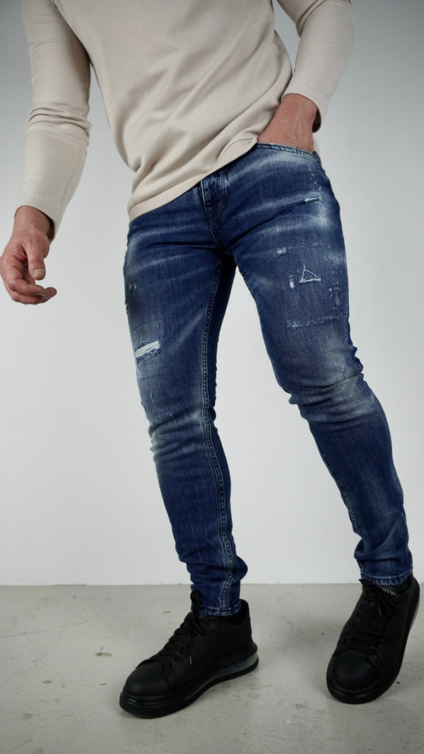 DutchVibes Plus Size 'Lumara' Slim Fit Stretch Jeans Voor Heren