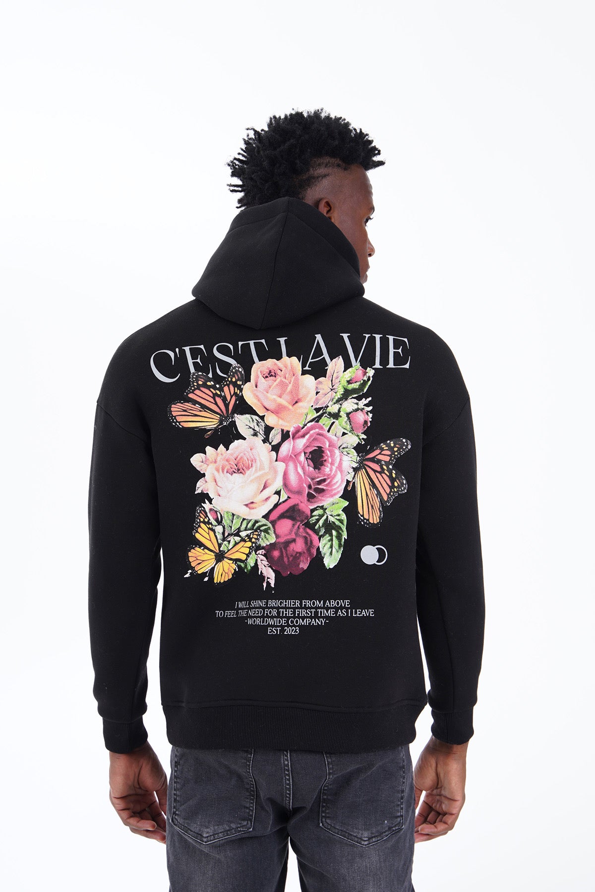 THE C'EST LA VIE HOODIE - MET TRENDY URBAN OPDRUK (8608590987602)