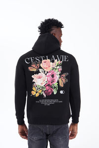 THE C'EST LA VIE HOODIE - MET TRENDY URBAN OPDRUK (8608590987602)