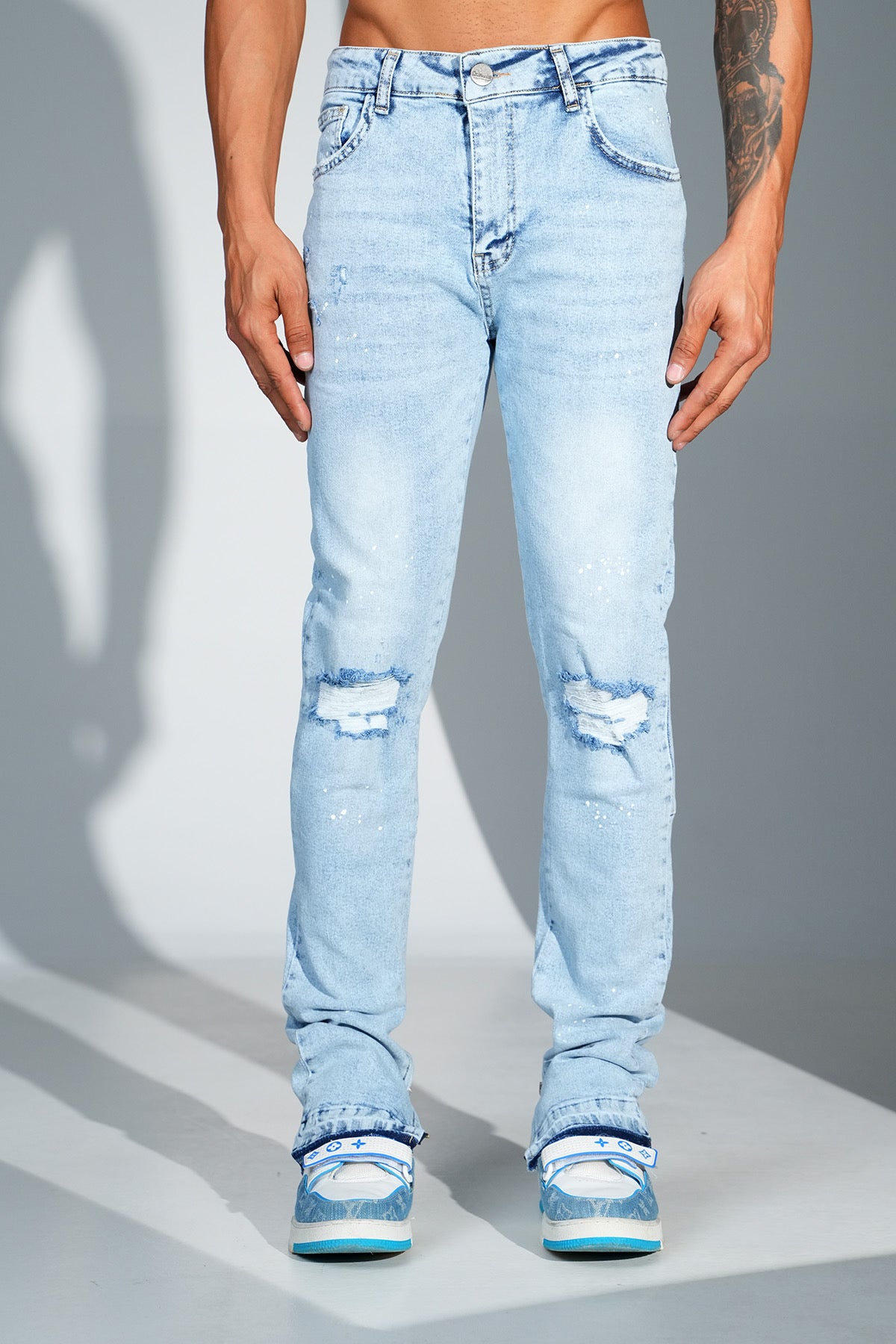 THE IKAO ZIPPED DENIM