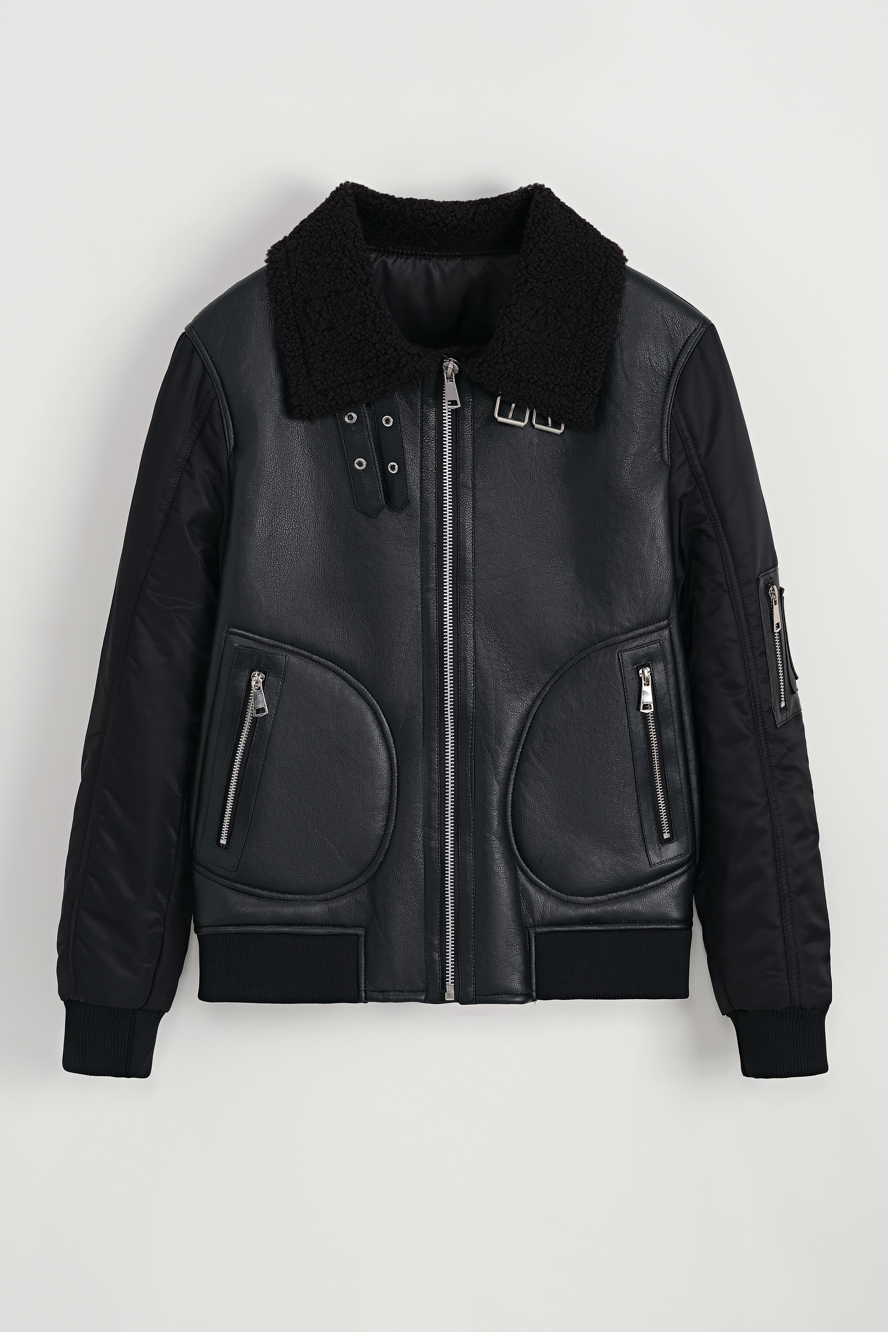 THE SABINI LEATHER BOMBER JACKET – Vibes Fashion
