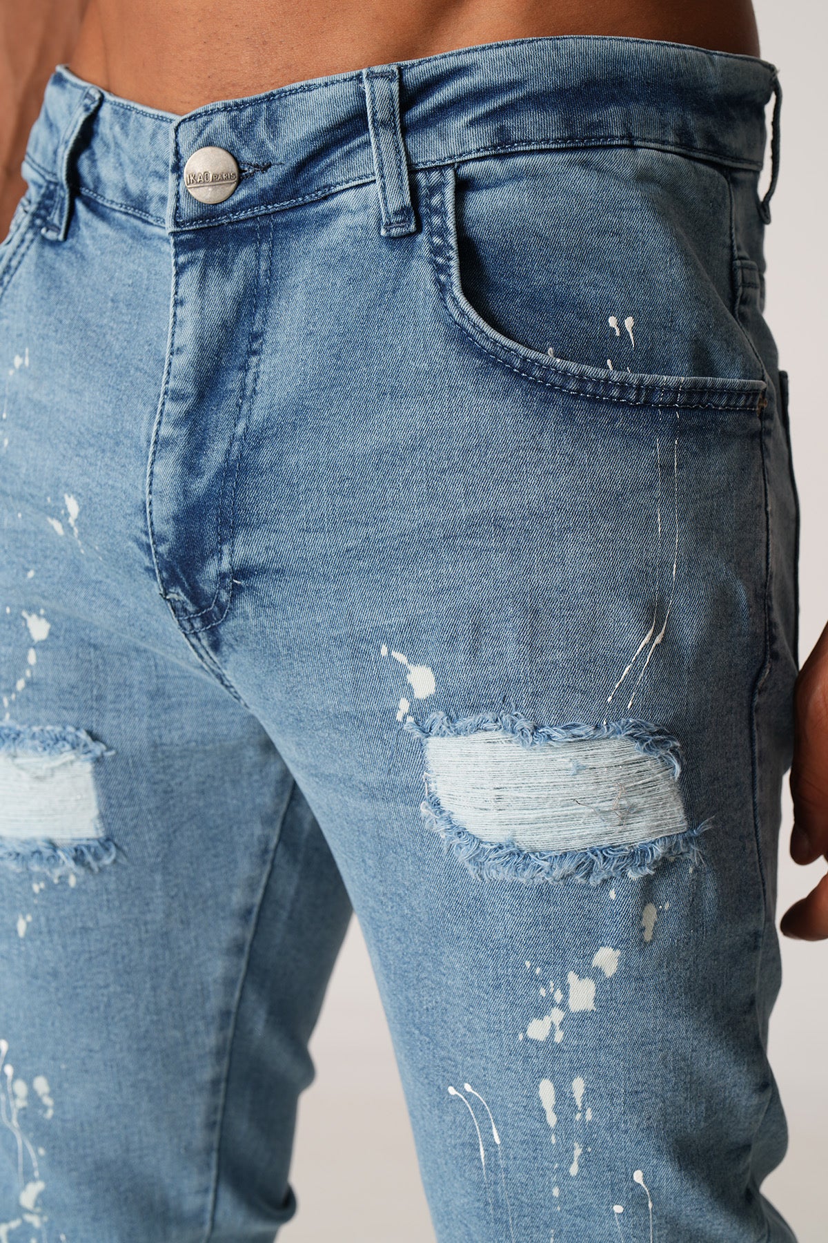 THE IKAO ZIPPED DENIM