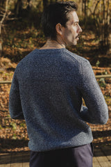 THE DALARO RIBBED KNITTED CREWNECK SWEATER