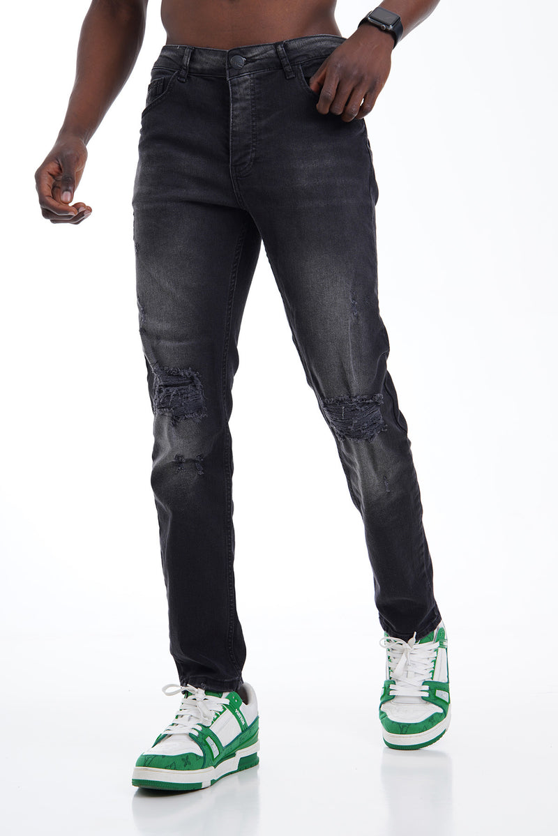 The Urban 'Basando' Slim Fit Stretch Jeans Voor Heren