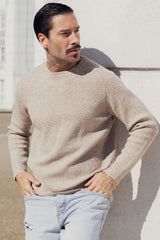 THE DALARO RIBBED KNITTED CREWNECK SWEATER