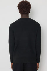 THE DALARO RIBBED KNITTED CREWNECK SWEATER