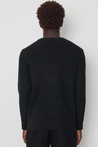 THE DALARO RIBBED KNITTED CREWNECK SWEATER