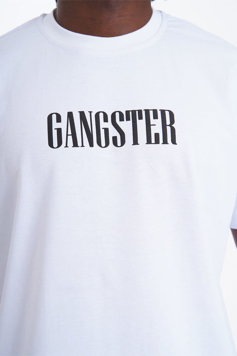 Loose fit t shirt heren 'Gangster' oversized