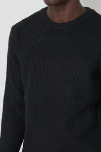 THE DALARO RIBBED KNITTED CREWNECK SWEATER