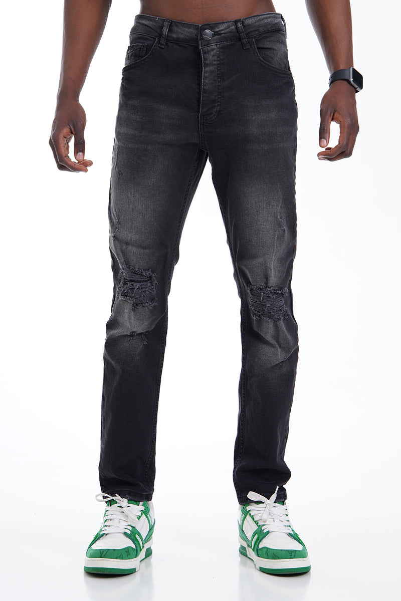The Urban 'Basando' Slim Fit Stretch Jeans Voor Heren