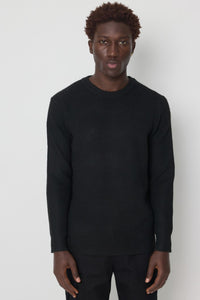 THE DALARO RIBBED KNITTED CREWNECK SWEATER