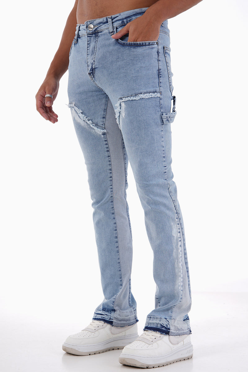 Traveler Flared Jeans Met Een Western Design Voor Heren - Erasa