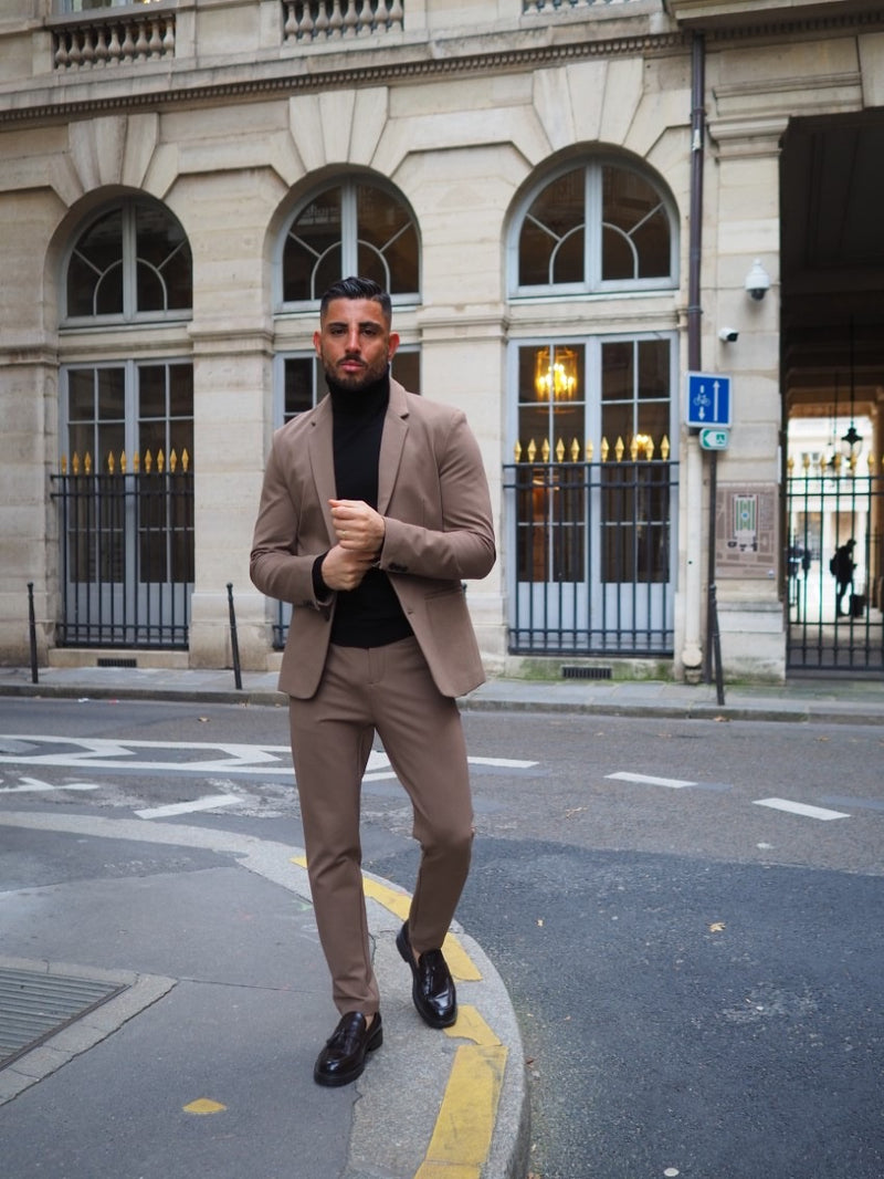 2 Delige Suit ‘Rennes’ Slim Fit Stretch Met Knoopsluiting Voor heren