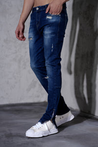 THE IKAO ZIPPED DENIM