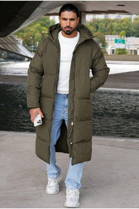 THE HARBIN JAS - LANGE WINTERJAS GEWATTEERD MET CAPUCHON - Herenkleding Vibes Fashion (8628503839058)