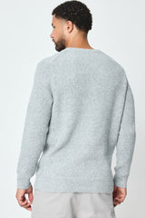 THE DALARO RIBBED KNITTED CREWNECK SWEATER