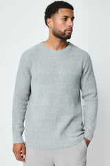 THE DALARO RIBBED KNITTED CREWNECK SWEATER