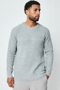 THE DALARO RIBBED KNITTED CREWNECK SWEATER