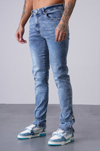 THE IKAO ZIPPED DENIM