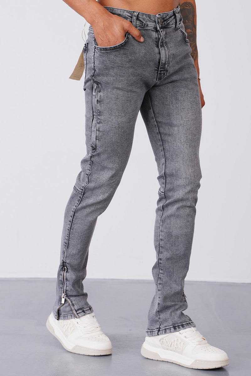 THE IKAO ZIPPED DENIM