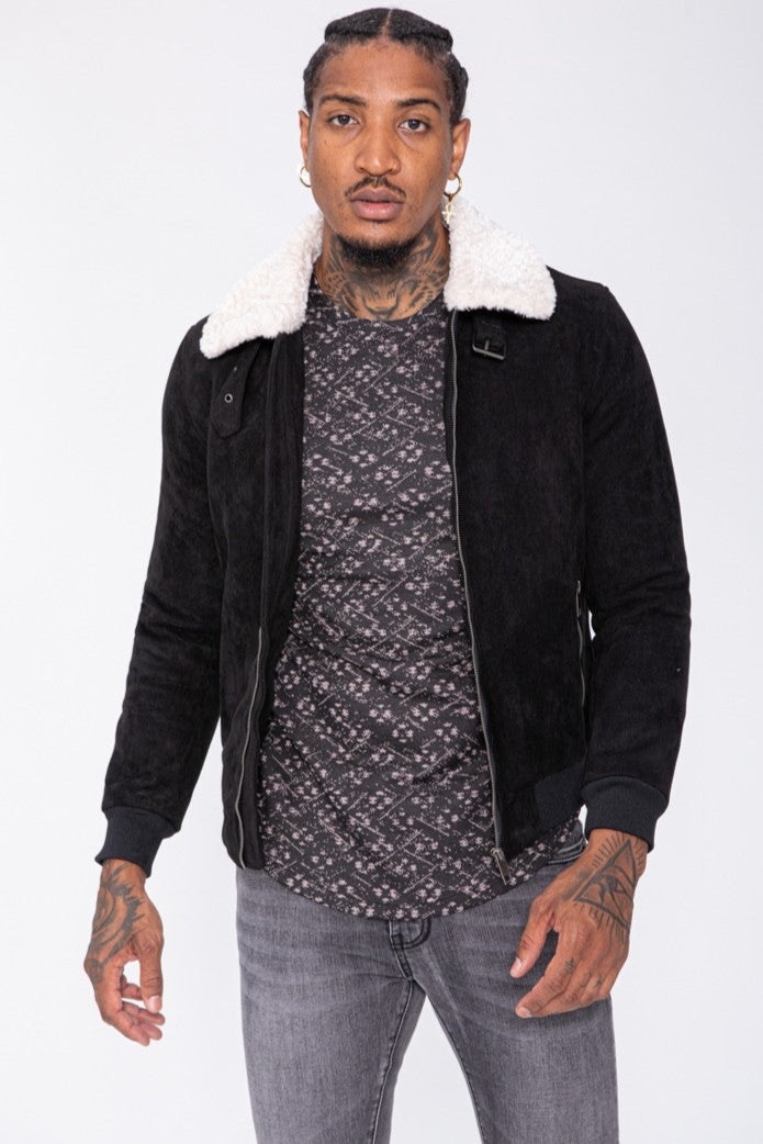 THE MONDAVIO FUR COLLAR JACKET