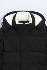 THE BARROW SUEDE FUR PUFFER JACKET