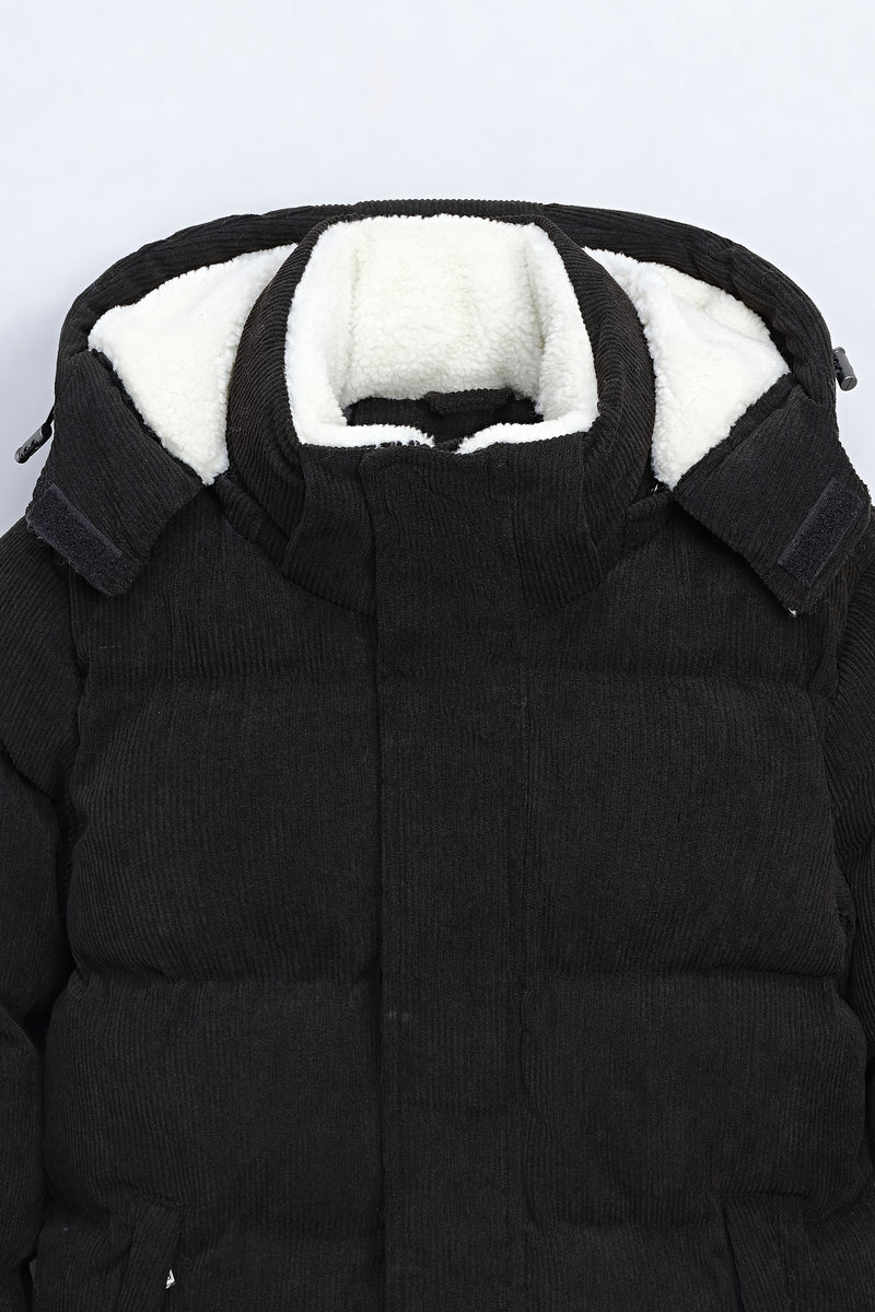 THE BARROW SUEDE FUR PUFFER JACKET