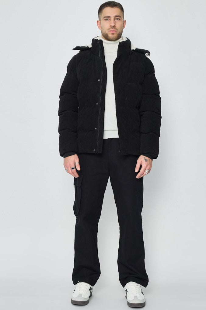 THE BARROW SUEDE FUR PUFFER JACKET