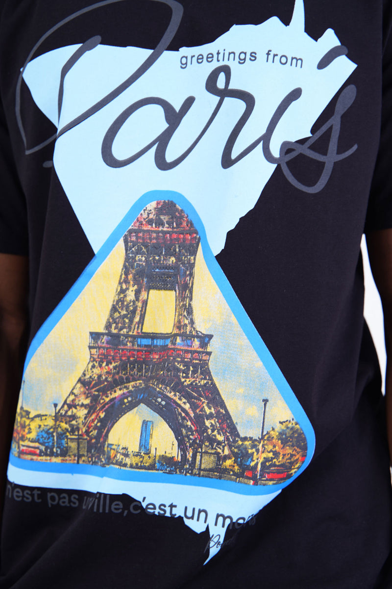 Loose fit t shirt 'Paris' oversized shirt