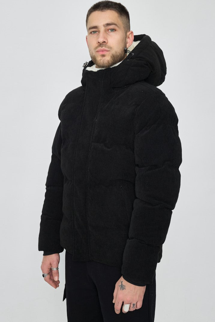 THE BARROW SUEDE FUR PUFFER JACKET