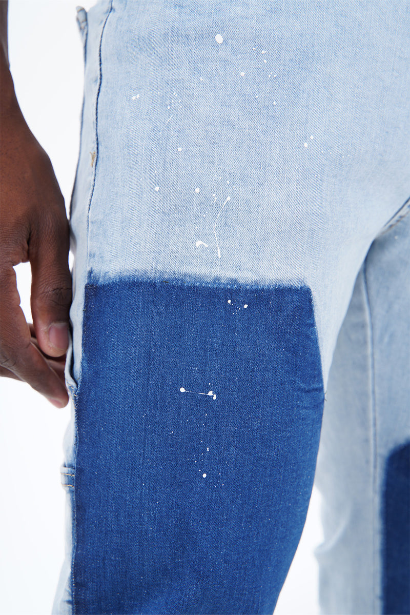 Traveler Flared Jeans Met Een Blauwe Kleurvervaging Voor Heren - Terrace