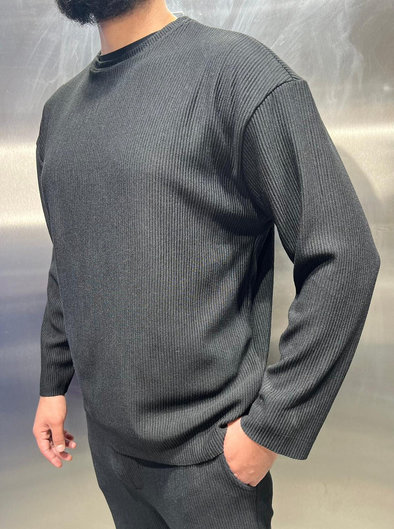 Baggy Casual Set Met Oversized Sweatshirt & Broek Voor Heren - Mercan