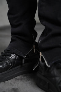 THE IKAO ZIPPED DENIM