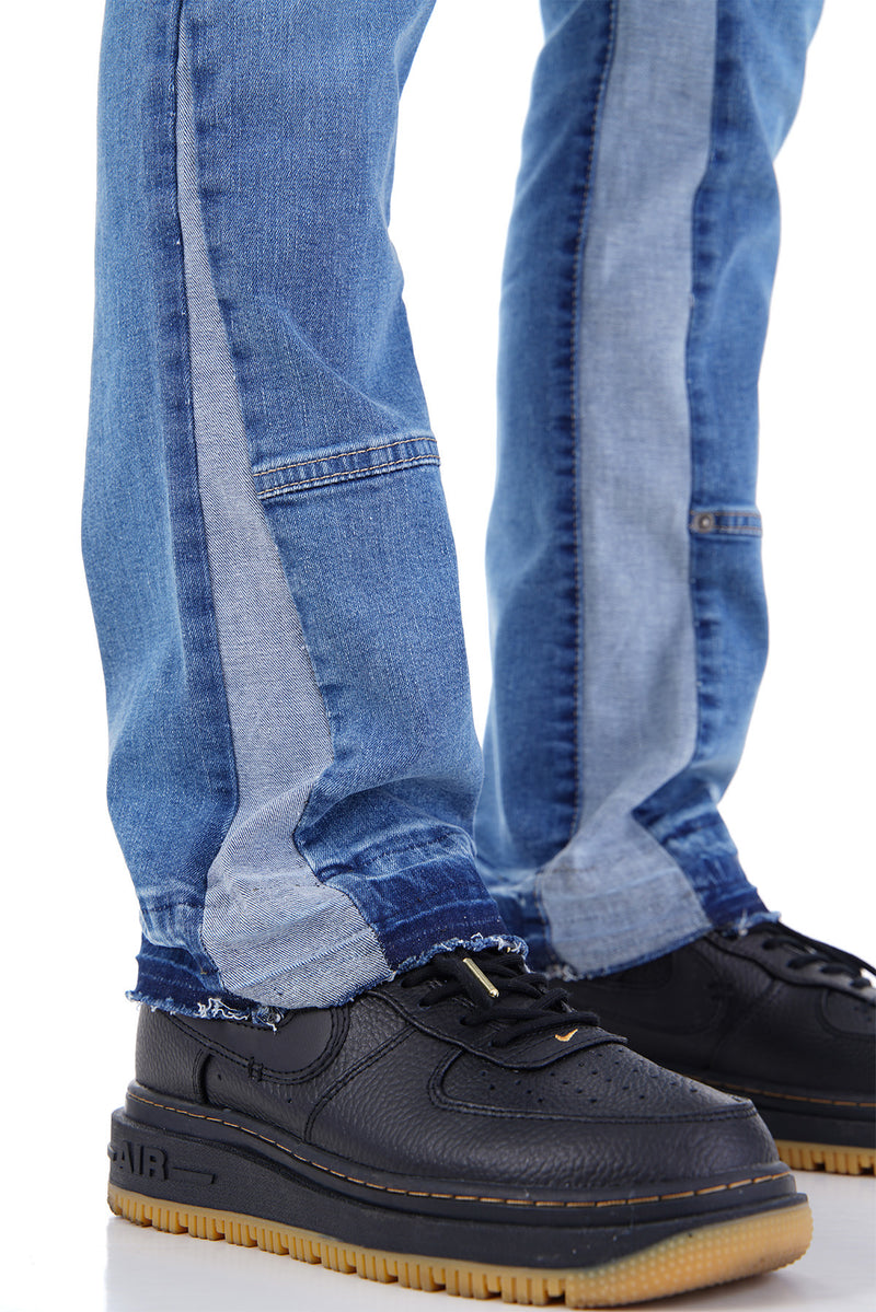 Traveler Flared Jeans Met Donkerblauwe Sluiting Voor Heren - Talas