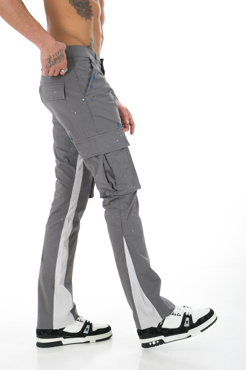 Flared Cargobroek Stretch Jeans Met Cargo Zakken Voor Heren - Spectrum